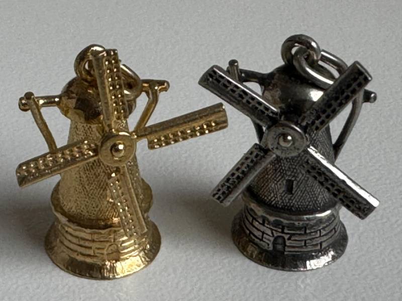 835Er Silber Windmühlenanhänger Detailierter Holländer Mühlen Charm von VintageJewelryNL