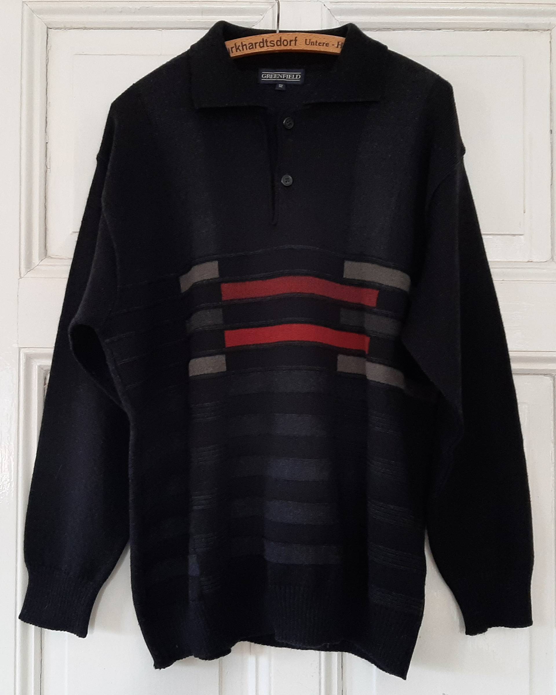 Vintage Crazy Pattern Pulloverstrickpullover Aus Den 80S/90S...vintage Knitwear Clothing von VintageKleidungStore