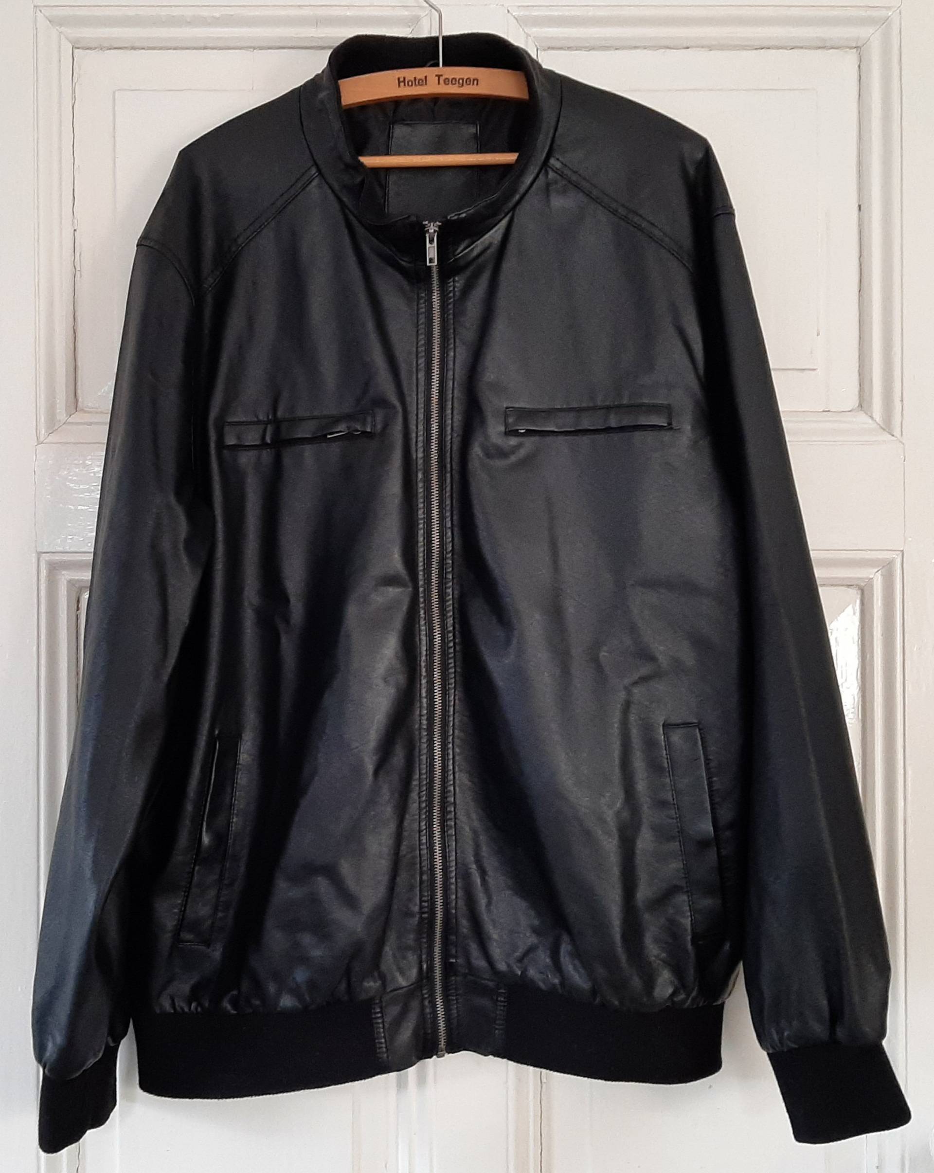 Vintage Kunstlederjackebomberjackefreizeitjackestreetwearjacket...vintage Leather Clothing von VintageKleidungStore