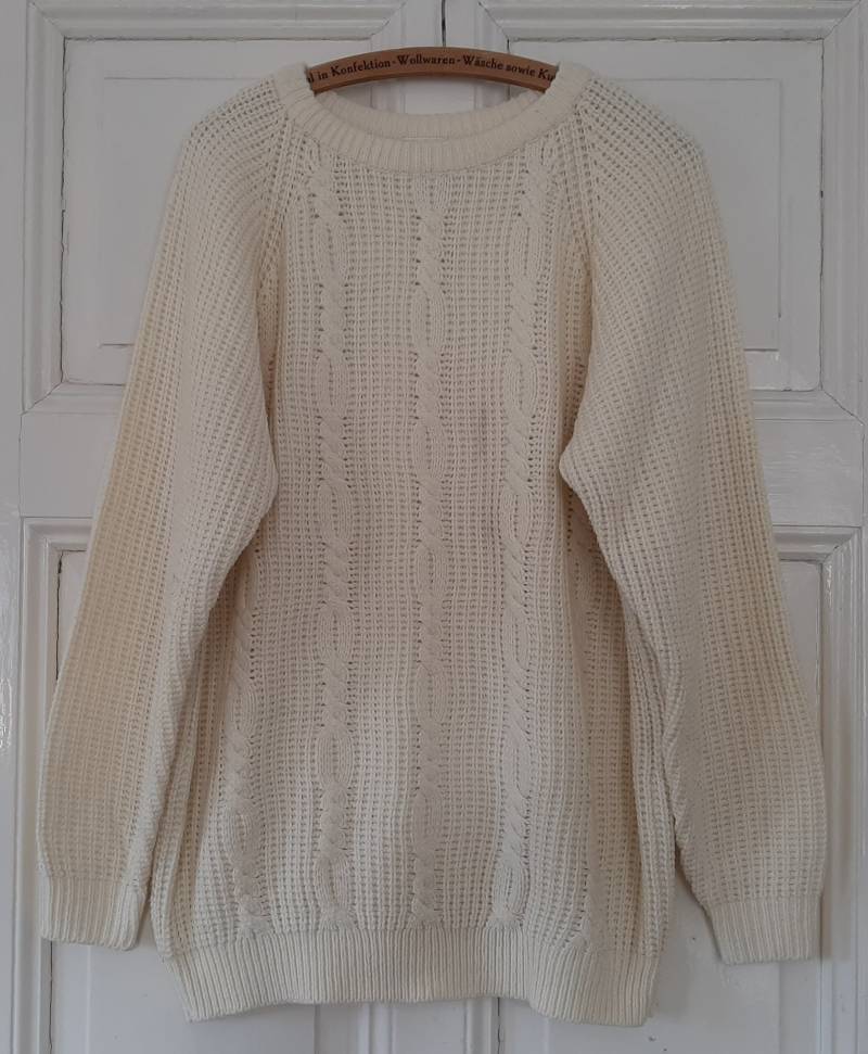 Vintage Pulloverzopfmusterpulloverstrickpullover Knitwear Cable Pattern...vintage Knitwear Clothing von VintageKleidungStore