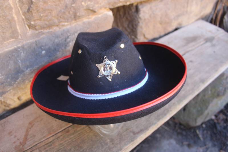 Vintage Cowboyhut Faschingshut Karnevalshut Schwarz 80Er 90Er Jahre von VintageKreativecke