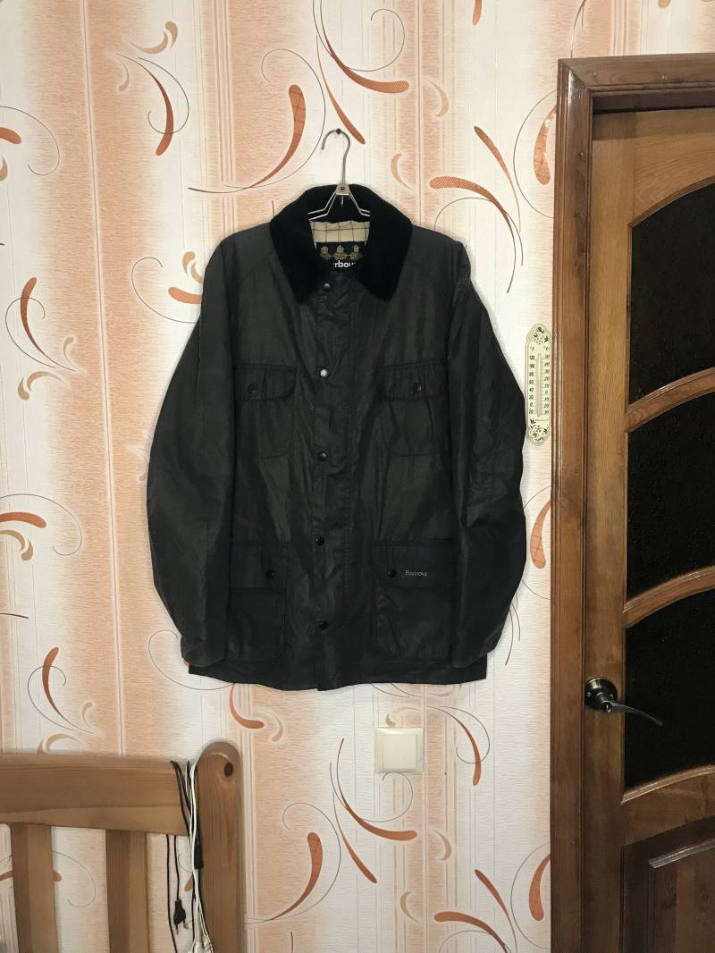 Herren Barbour Gewachste Jacke Mantel Grau Größe M von VintageKyivShop