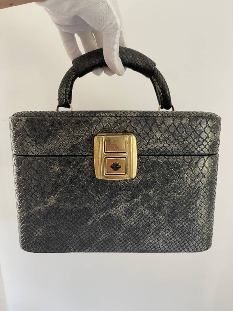 Kosmetiktasche Schmuckbox Aufbewahrung Tasche Vintage Kiste von VintageLaRetro