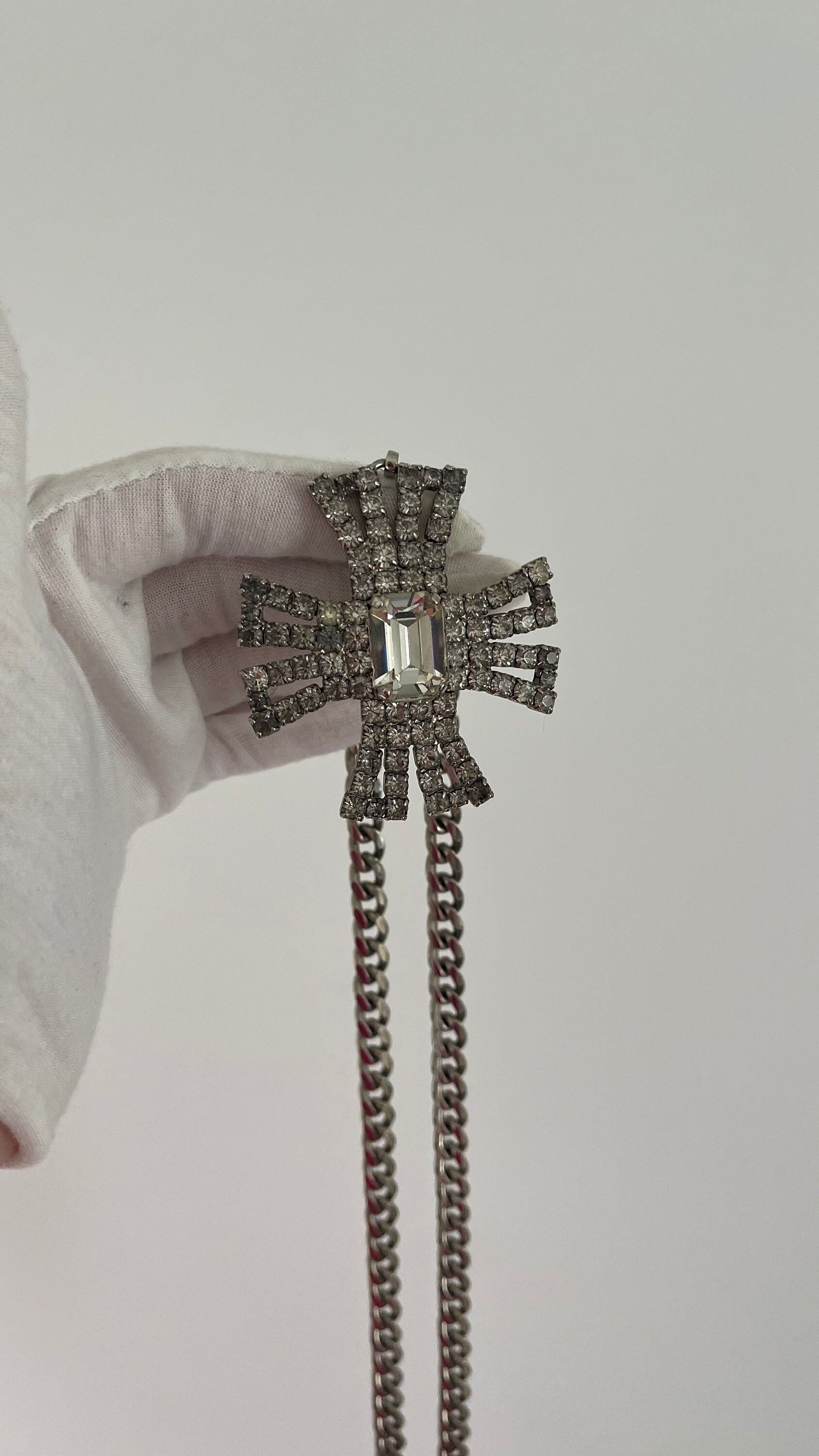 Massive Vintage Kette Modeschmuck Kreuz von VintageLaRetro