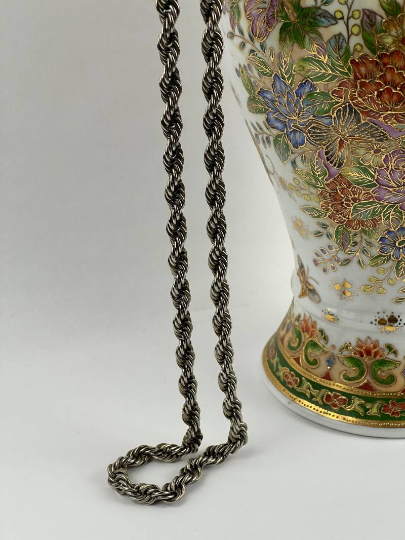 Massives Gliederkette Silber Metall von VintageLaRetro