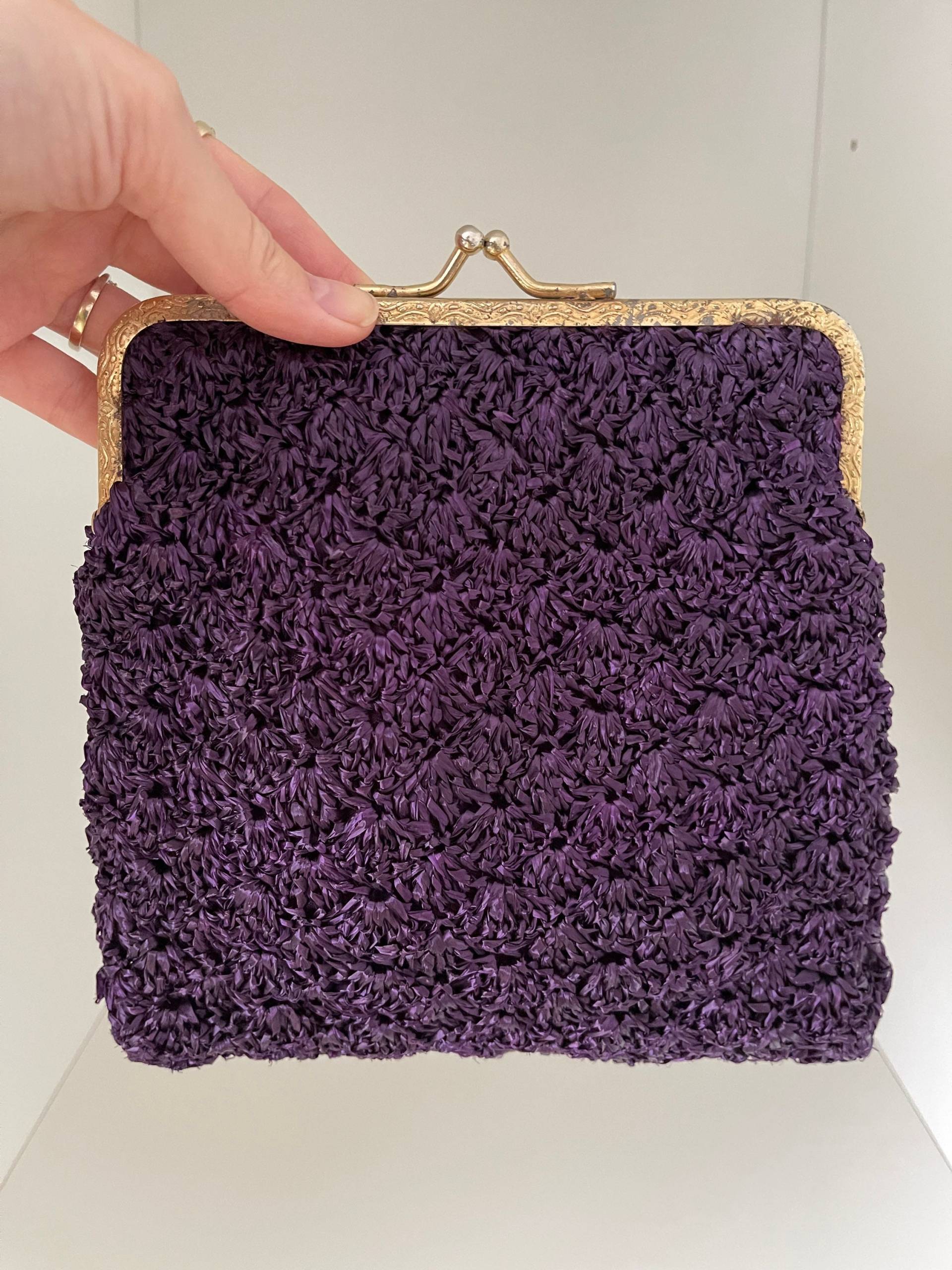 Vintage Bast Tasche Clutch von VintageLaRetro