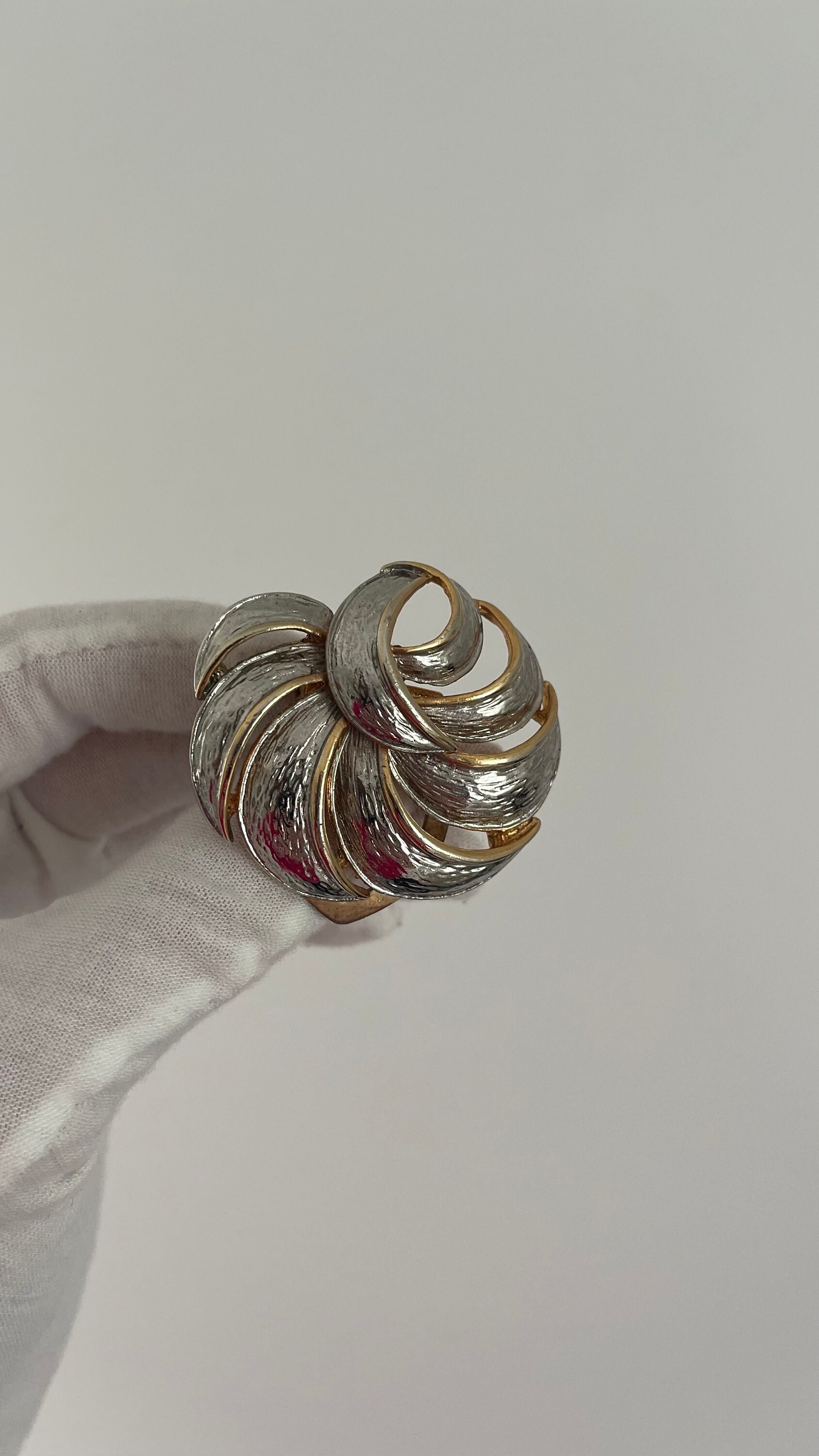 Vintage Clip Modeschmuck Gold Silber von VintageLaRetro