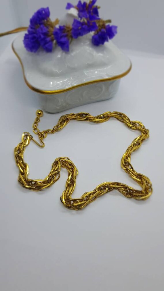 Vintage Gold Ton Halskette von VintageLaRetro