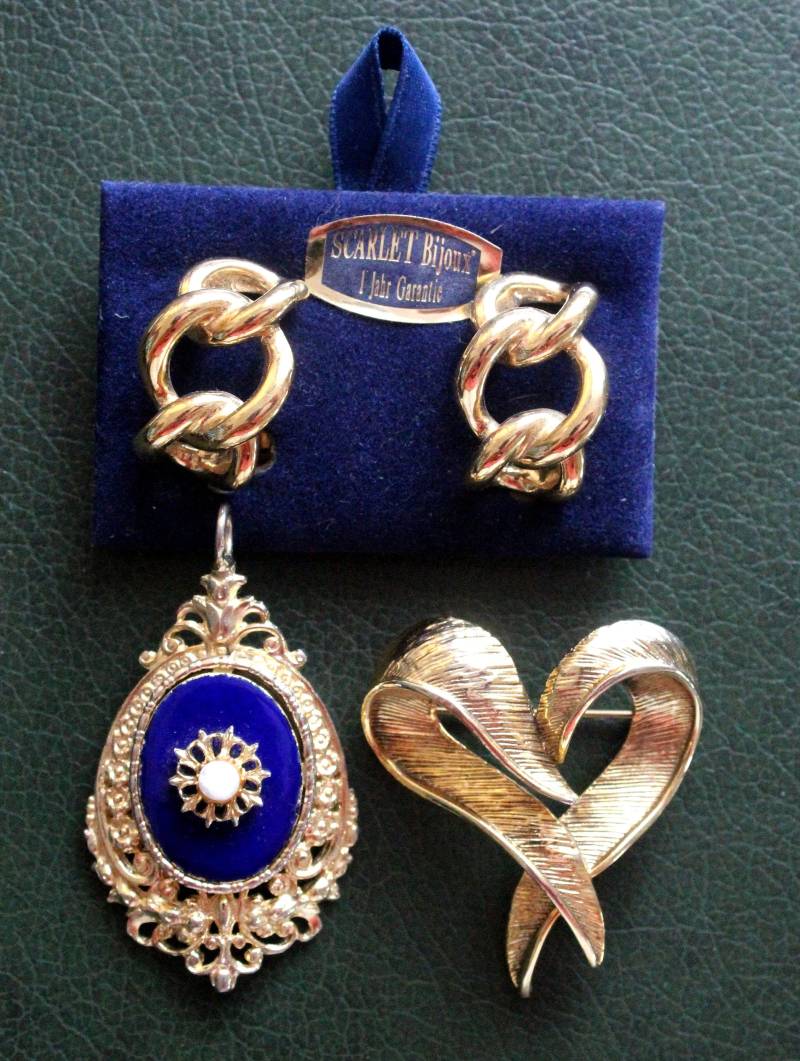 Vintage Schmuck Set Aus 80Ern Art Deco Look Retro Boho Style Vintage Schmuck Set Aus 80Ern Art Deco Look Retro Boho Style von VintageLifeStyl