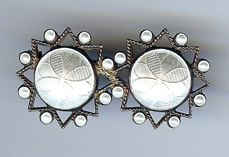 Arne Nordlie Norwegen Vintage Gold Waschen Sterling Silber Perl Weiß Emaille Stift von VintageLovedOne