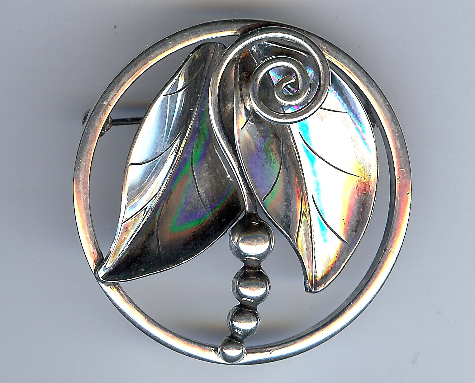 La Paglia Vintage Sterling Silber Hängepflanze Blätter Pin Brosche von VintageLovedOne