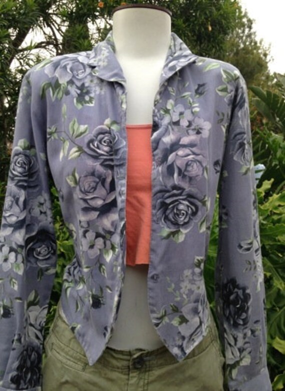 Ernte Blazer Baumwolle Blumen 1990 Ernte Blazer Baumwolle Blumen 1990 von VintageMadeINC