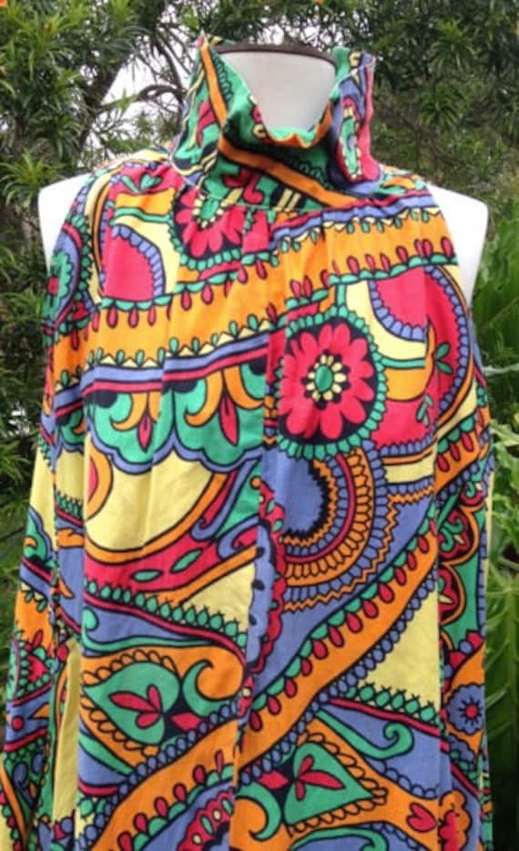 Jahrgang Paisly Maxi Kleid Original 1970 Jahrgang Paisly Maxi Kleid Original 1970 von VintageMadeINC