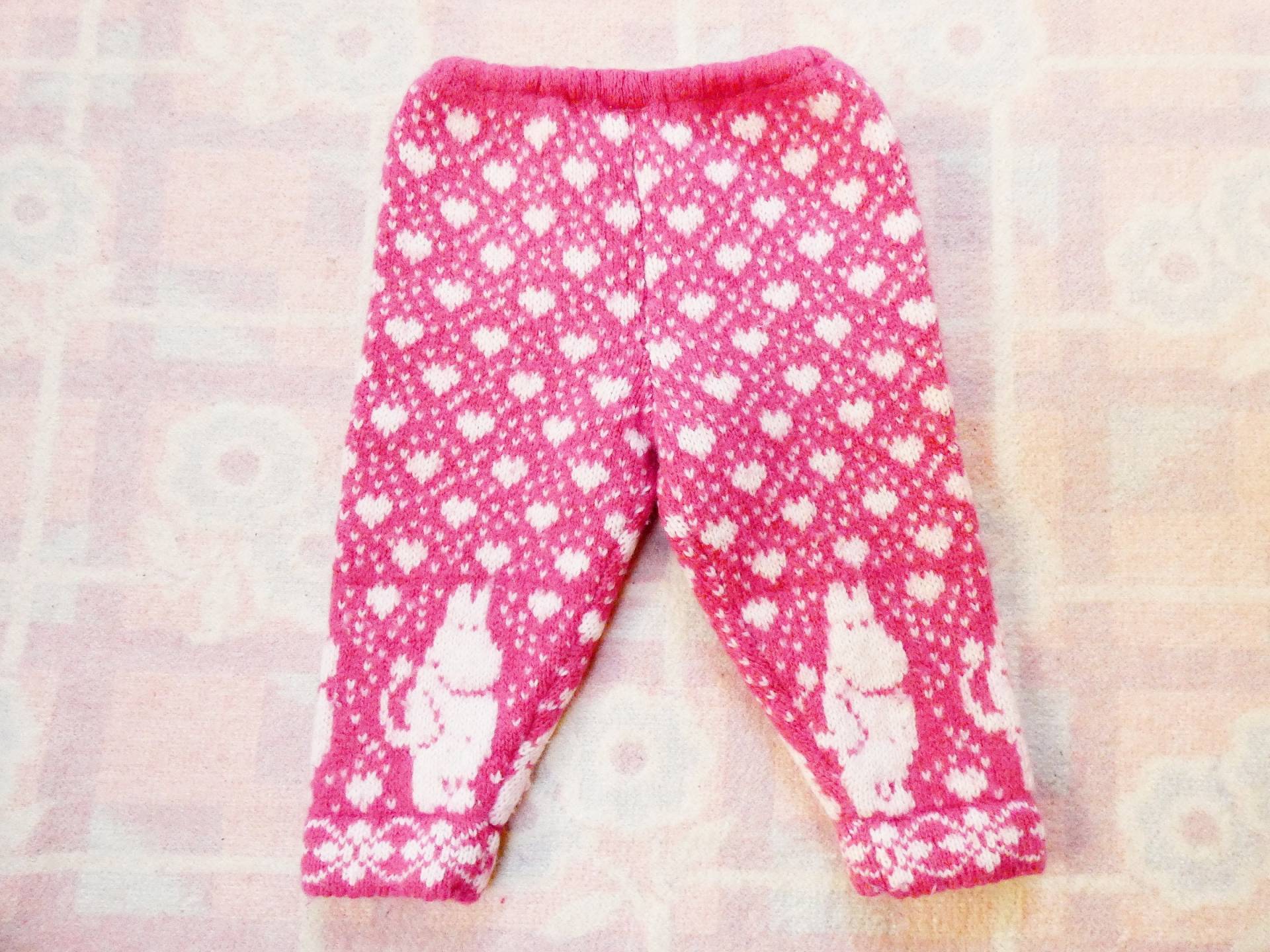 1T Hose Reine Wolle Babyhose Skandinavisch Muster Baby Mädchen Warme Wollhose von VintageMamasFinds