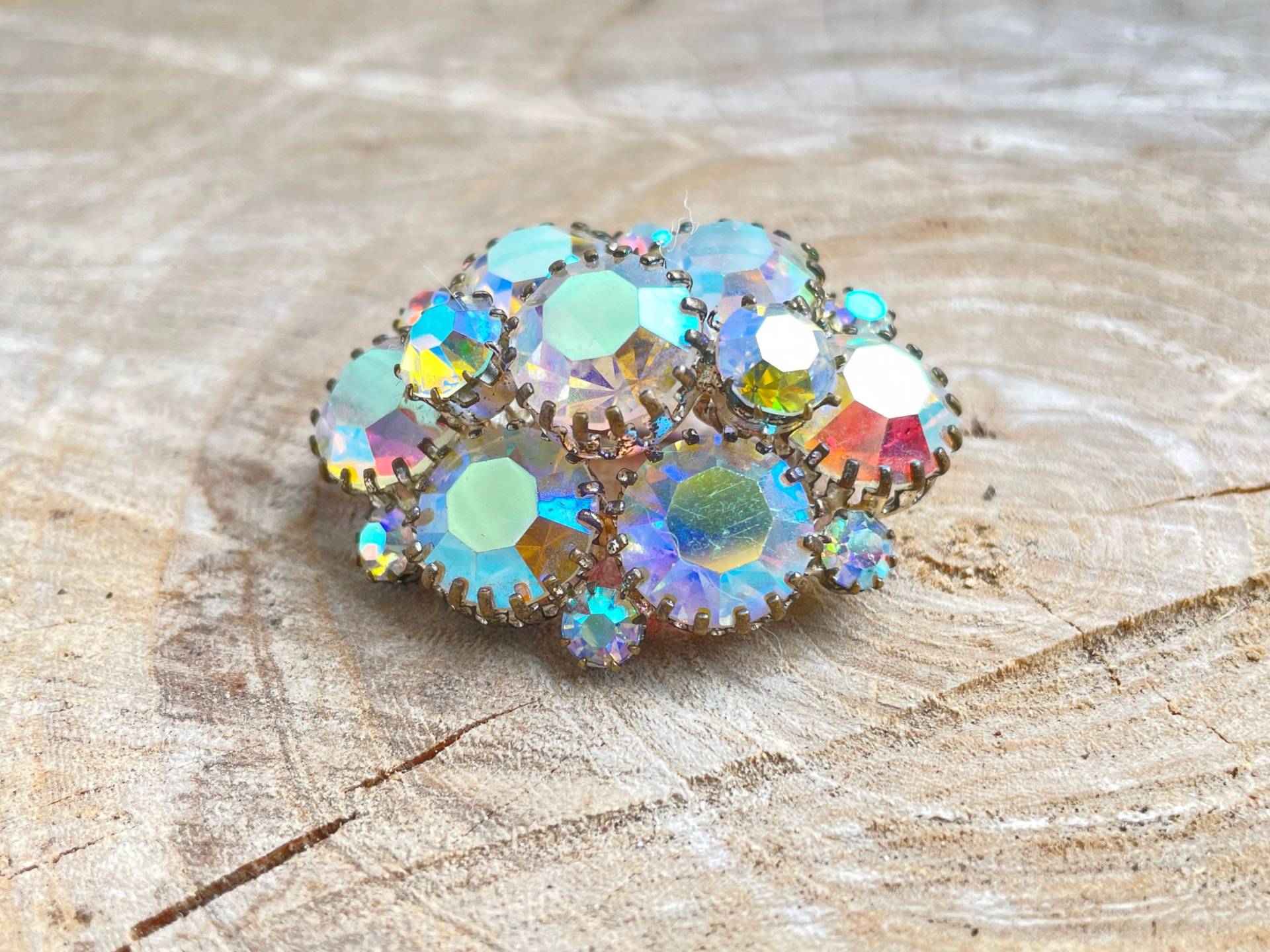 Vintage Brosche, Strass Schmuck, Kristall Starburst Broschen Für Frauen, Pin Brosche von VintageMarketLV