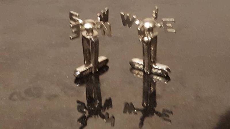 Unikat Und Selten Vintage Manschettenknöpfe Wetterhahn Hickok Angeboten Von Men's Swag Fw-2 von VintageMenSwag