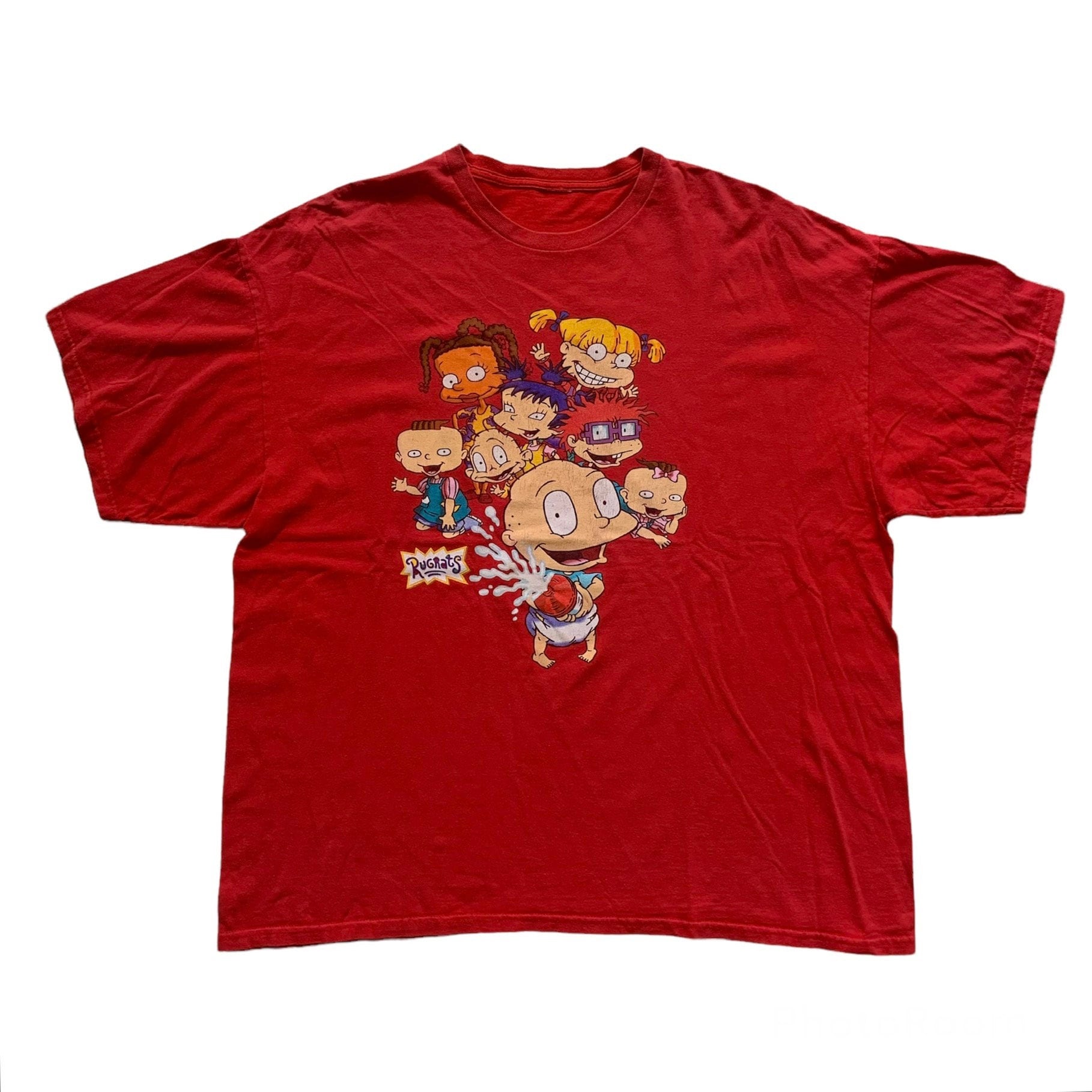 Vintage 1990Er 90Er 1999 Nickelodeon Rugrats Cartoon Grafik Rot T-Shirt Herren Größe Xxl 2Xl von VintageMensGoods