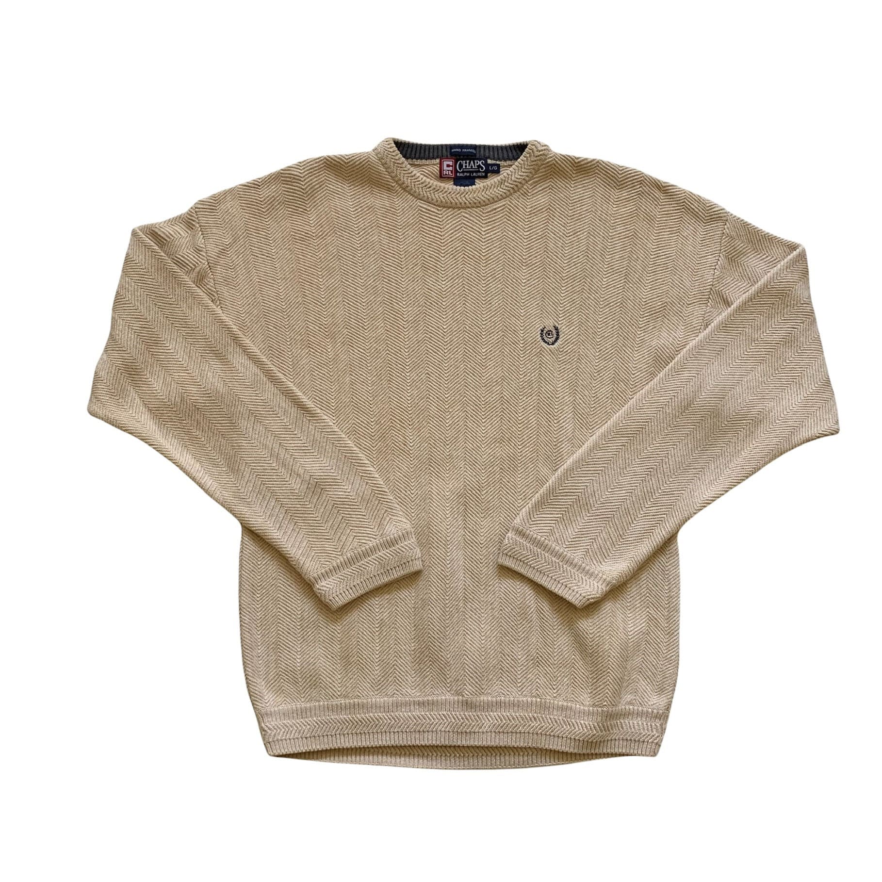 Vintage 1990Er 90Er Jahre Chaps Ralph Lauren Creme/Beige Handgerahmt Baumwollpullover Herrenmode Herren Größe L Groß Vintage 1990Er 90Er Jahre Chaps Ralph Lauren Creme/Beige Handgerahmt Baumwollpullover Herrenmode Herren Größe L Groß von VintageMensGoods