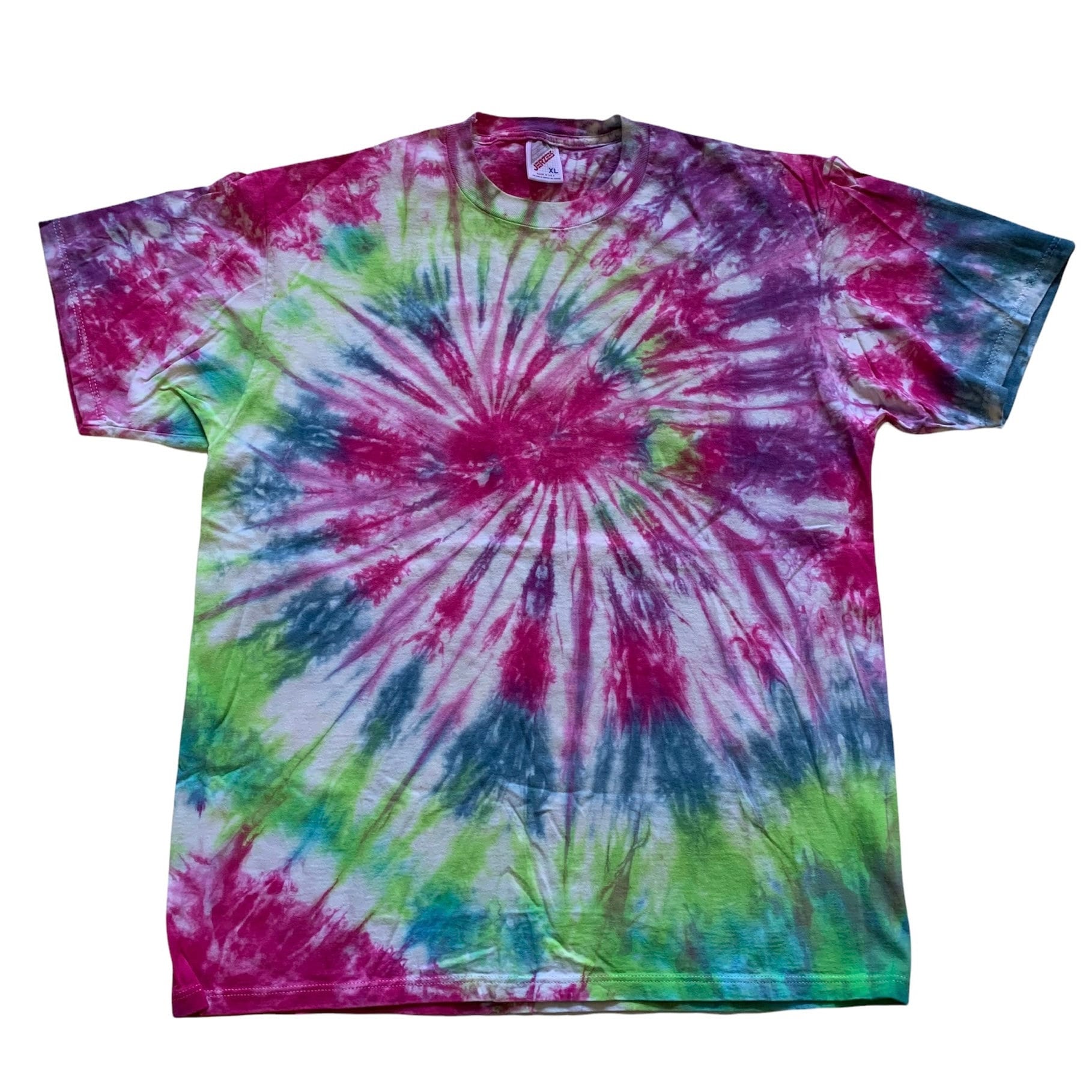 Vintage 1990Er 90Er Jahre Rocket Science Mountainbikes Pink Grün Tie Dye Shirt Made in Usa Herren Größe Xl Extra Large Vintage 1990Er 90Er Jahre Rocket Science Mountainbikes Pink Grün Tie Dye Shirt Made in Usa Herren Größe Xl Extra Large von VintageMensGoods