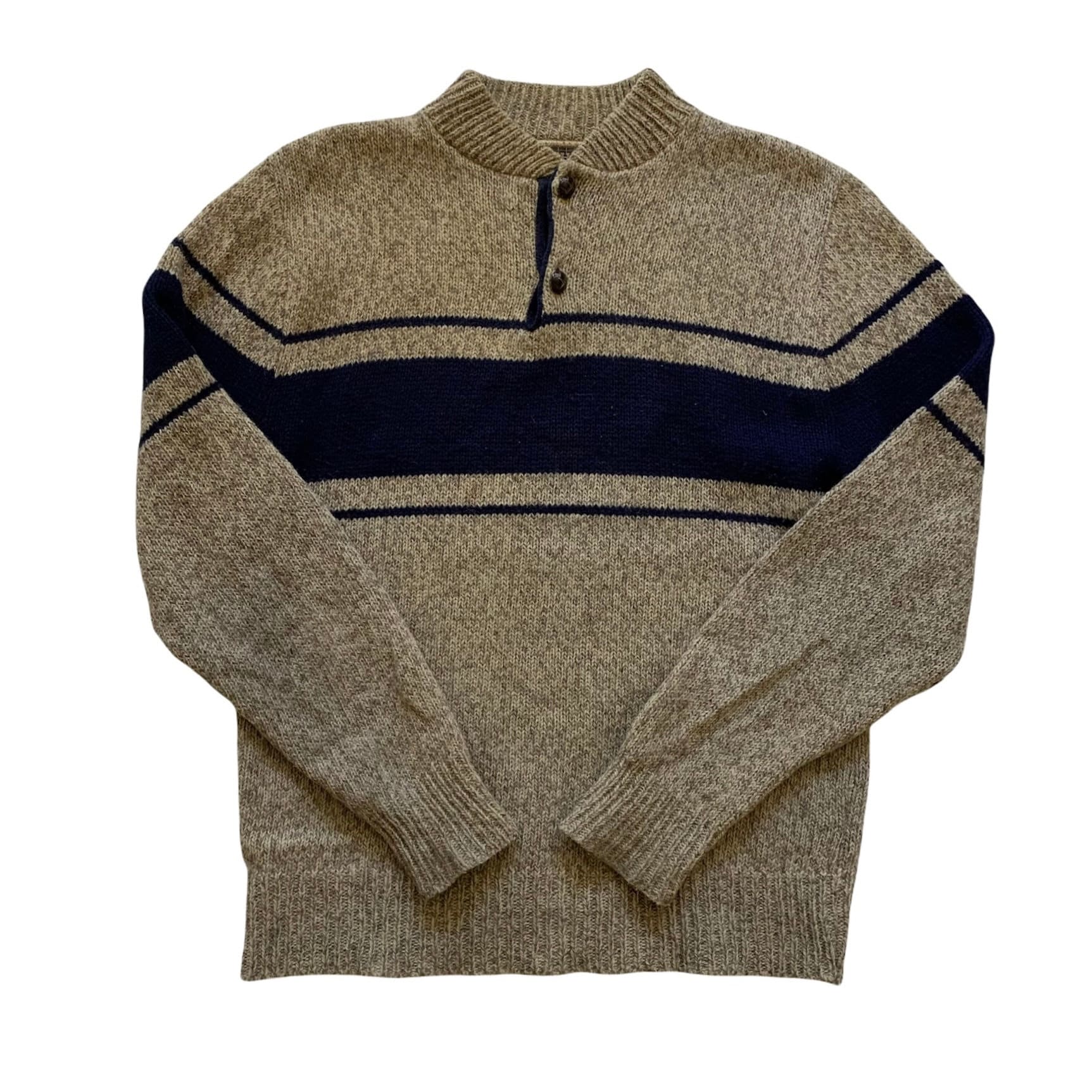 Vintage 1990Er 90Er Jahre Wollmischung Gestreifter Pullover Made in Usa Herren Größe M Medium von VintageMensGoods
