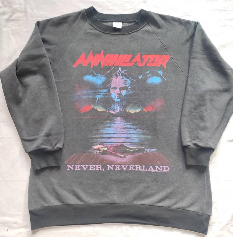 Annihilator Vintage Thrash Metal Band Sweatshirt 1990S Exodus Metallica Megadeth Slayer von VintageMerchHamburg