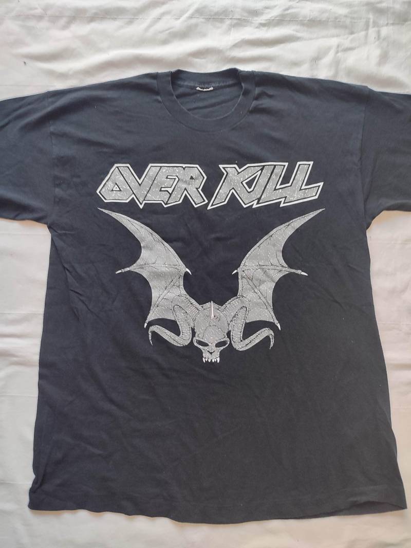 Overkill Vintage Thrash Metal Band Shirt 1990S Nuclear Assault Metallica Slayer von VintageMerchHamburg