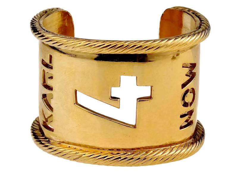 Vintage Karl Lagerfeld "Karl 4 Now" Armspange Mit Cutout-Motiv von VintageNMode