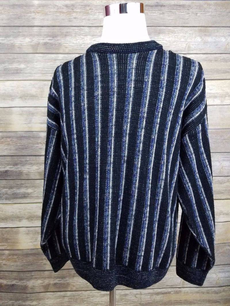 Vintage Vtg 90S Authentic Swp Usa Pullover Streifenpullover | Erwachsene Größe Medium M Cosby Hip Hop Biggie von VintageNThrowbacks