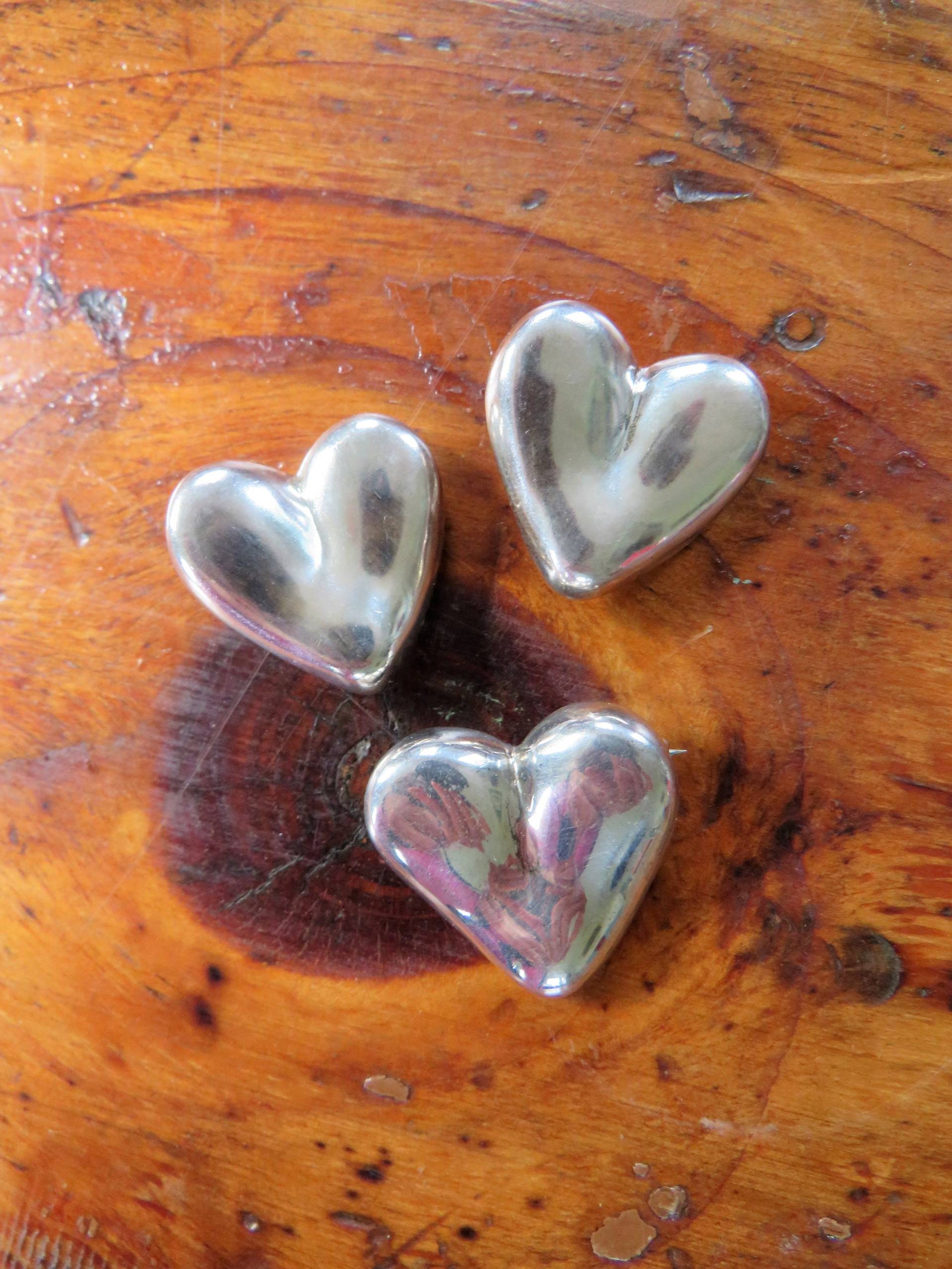 Vintage Bill Schiffer Sterling Silber Herz Schmuck Brosche & Ohrclips Vintage Bill Schiffer Sterling Silber Herz Schmuck Brosche & Ohrclips von VintageOak