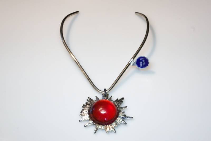 Neckring Metargent Paris 60S Vintage - Brutalist Necklace Scandinavian Design Vintage Jewelry Gift Halsreif 60Er 70Er Jahre Sixties von VintageOrganaut