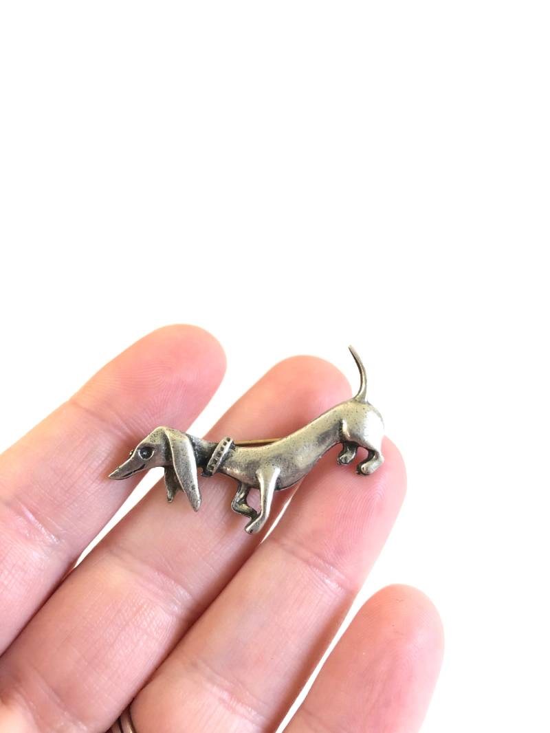 Vintage Daschund Anstecknadel ~ Weiner Hund~ Geschenk Für Hundeliebhaber von VintageParamour