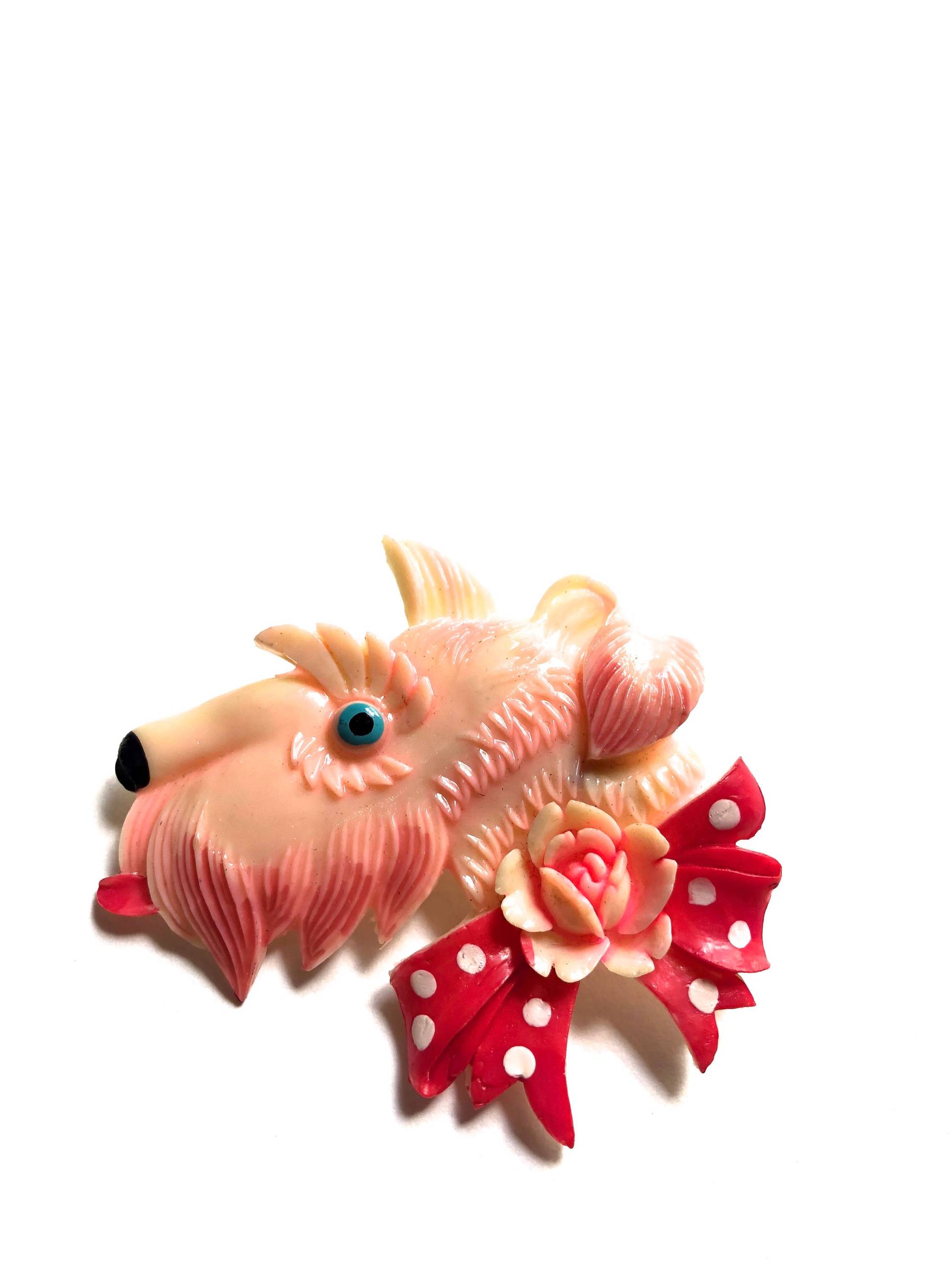 Vintage Scottie Dog Pin ~ Celluloid Besetzte Japan Brosche Geschenk Für Den Hundeliebhaber von VintageParamour