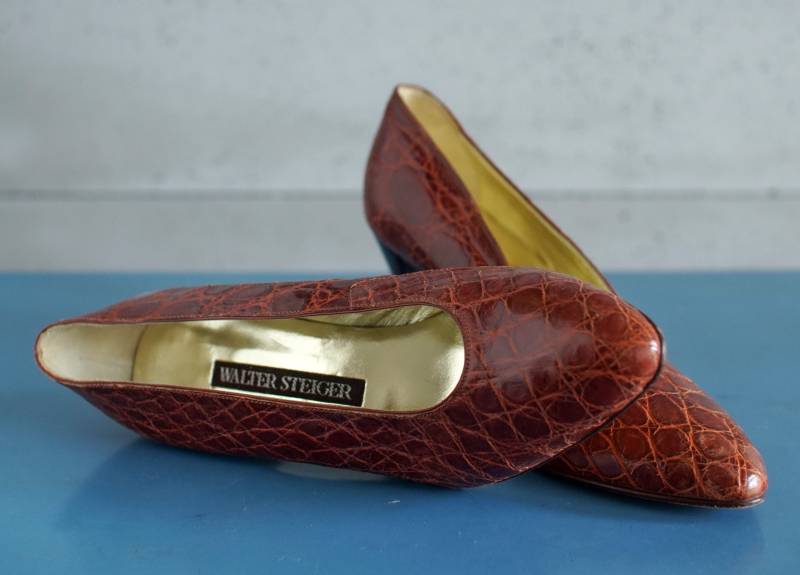 Walter Steiger Designer 80Er Jahre Pumps 36 High Heels von VintagePlatformDeal
