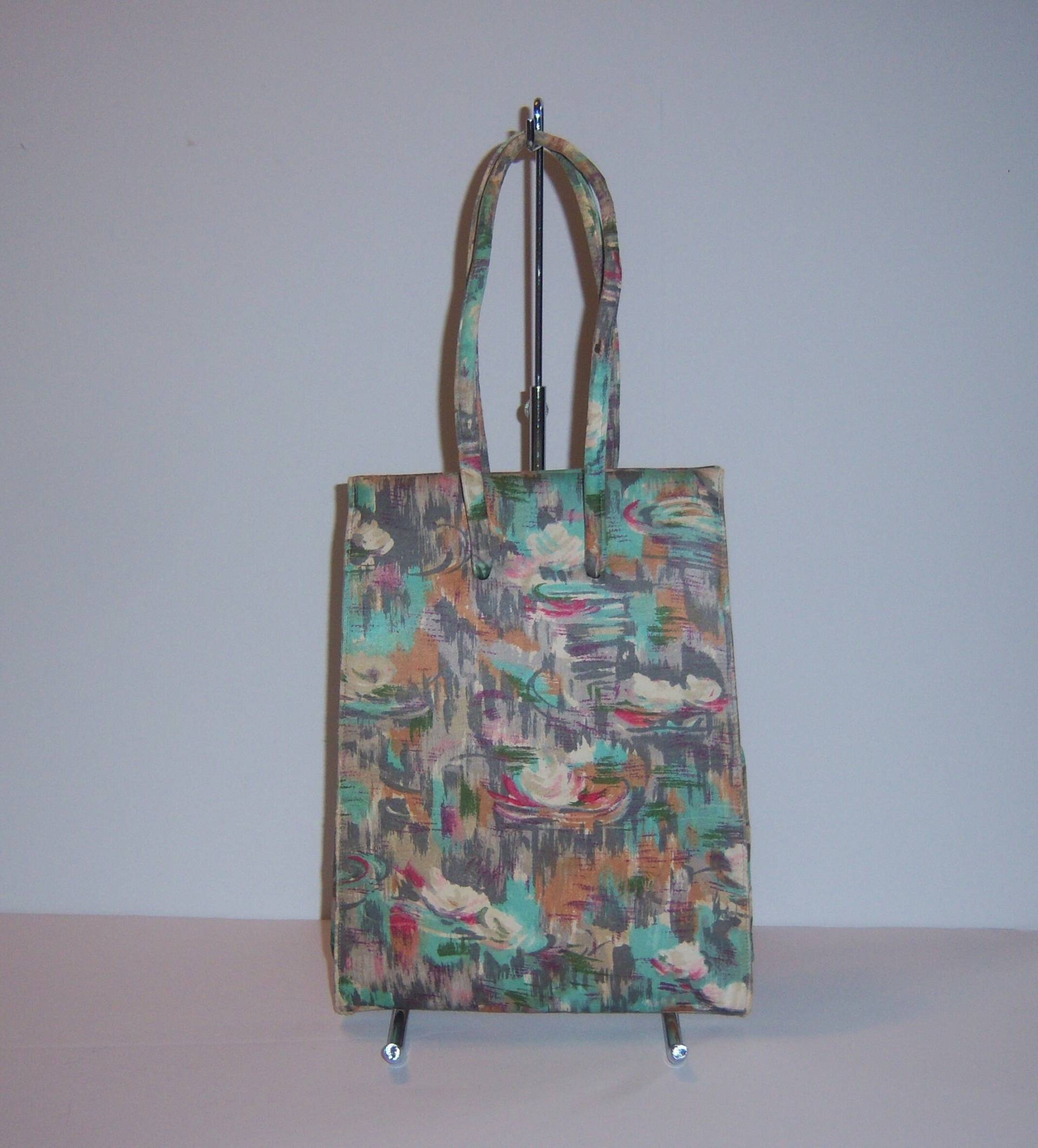 Vintage Lennox Handtaschen Pastell Space Ace Print Mod Retro Handtasche Tasche Geschenk von VintagePrepGirl