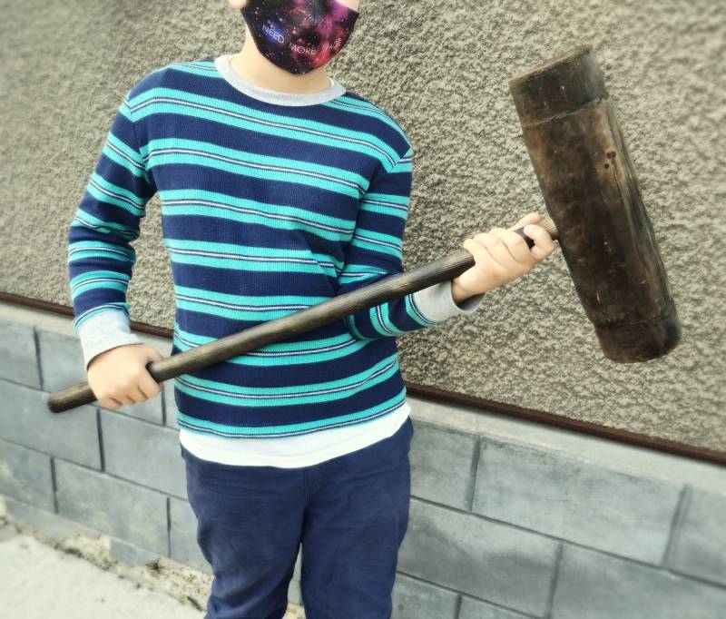 Echter Antiker Hammer Thorshammer Großer Holzwaffe Primitiver Mittelalter Wikinger Der Götter Schlittenhammer Echter Antiker Hammer Thorshammer Großer Holzwaffe Primitiver Mittelalter Wikinger Der Götter Schlittenhammer von VintagePresents
