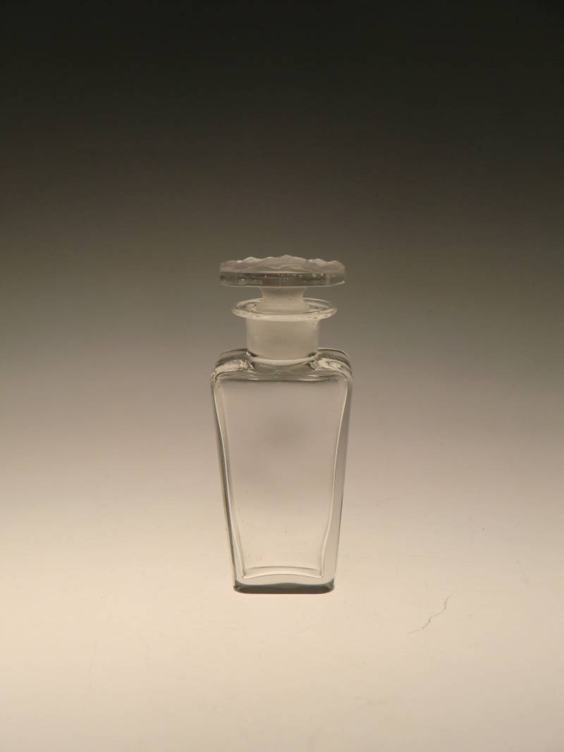 Boho Böhmen Jugendstil Deko Crystal Clear Cut Glas Parfüm Flacon Mit Stopper von VintageRetroEu