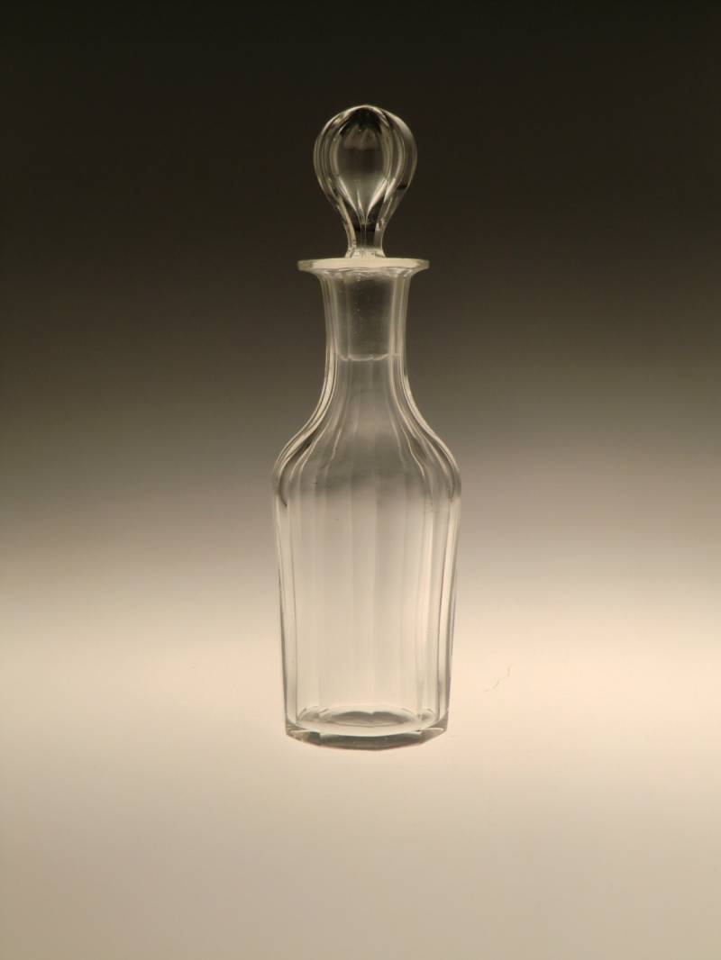 Boho Czech Art Deco Crystal Clear Cut Glas Parfum Flakon Von Schlevogt von VintageRetroEu