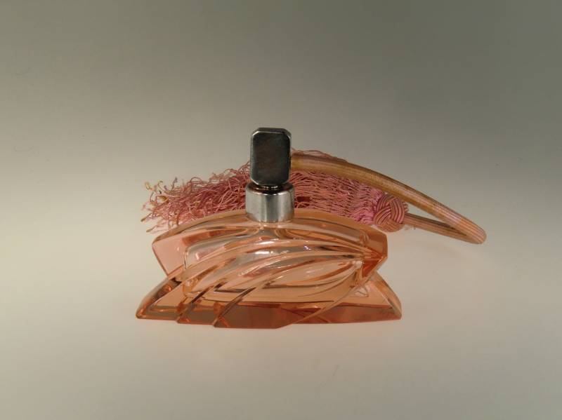 Boho Czech Art Deco Kubist Rosaline Cut Glas Parfum Flacon Von Josef Hoffmann von VintageRetroEu