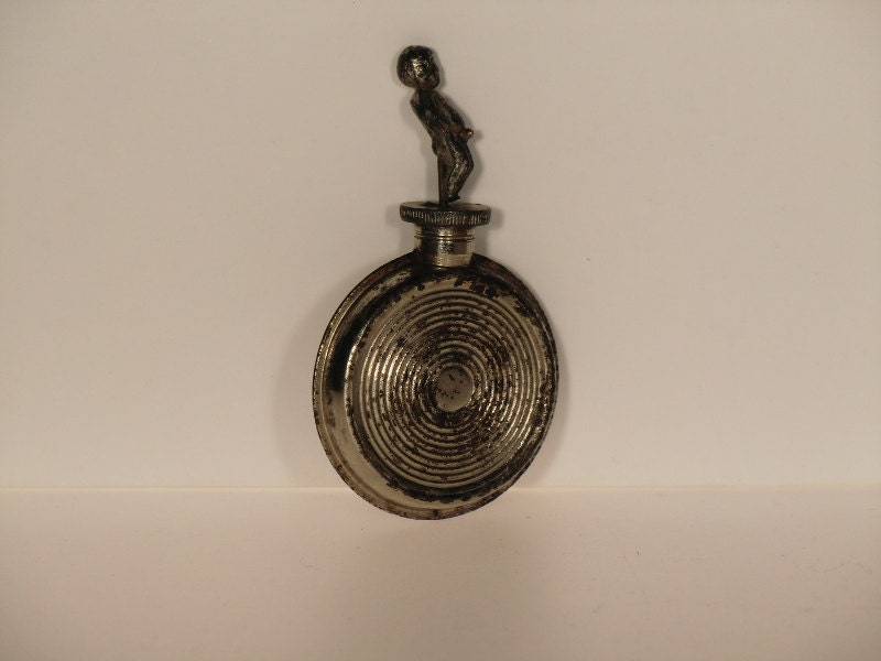 Boho Czech Metal Parfum Flasche Mit Brüssel Raving Baby Boy von VintageRetroEu