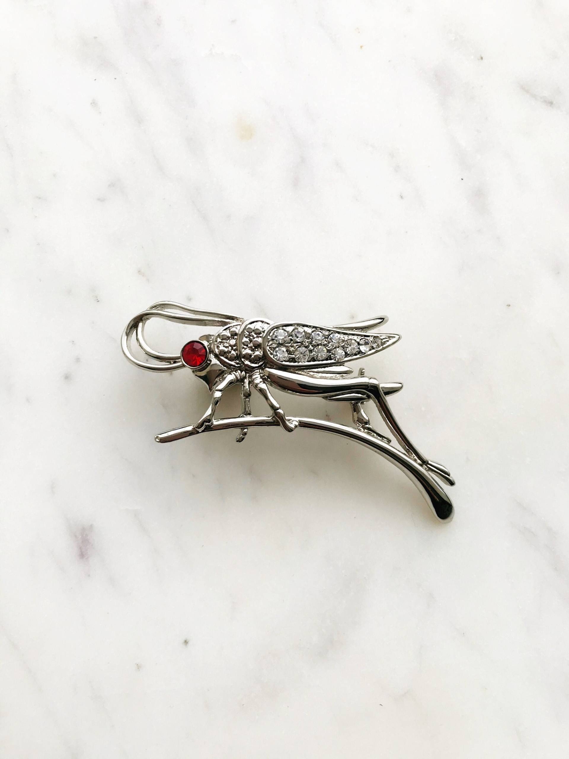 Vintage Heuschrecken Heuschrecke Brosche Vintage Heuschrecken Heuschrecke Brosche von VintageRetroHandmade