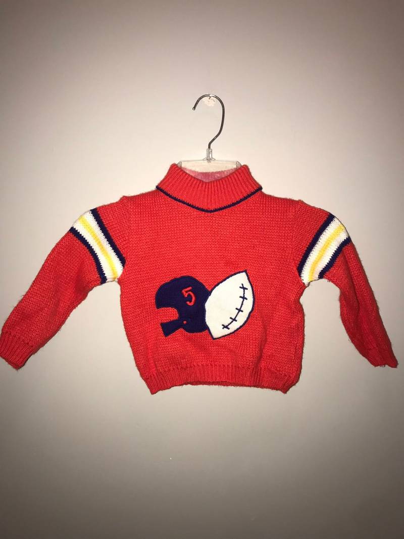 Vintage 60Er Jahre Pullover/Kinder-Fußball-Pullover Größe 98 Von A Little Angel Original Vintage 60Er Jahre Pullover/Kinder-Fußball-Pullover Größe 98 Von A Little Angel Original von VintageRiverCity
