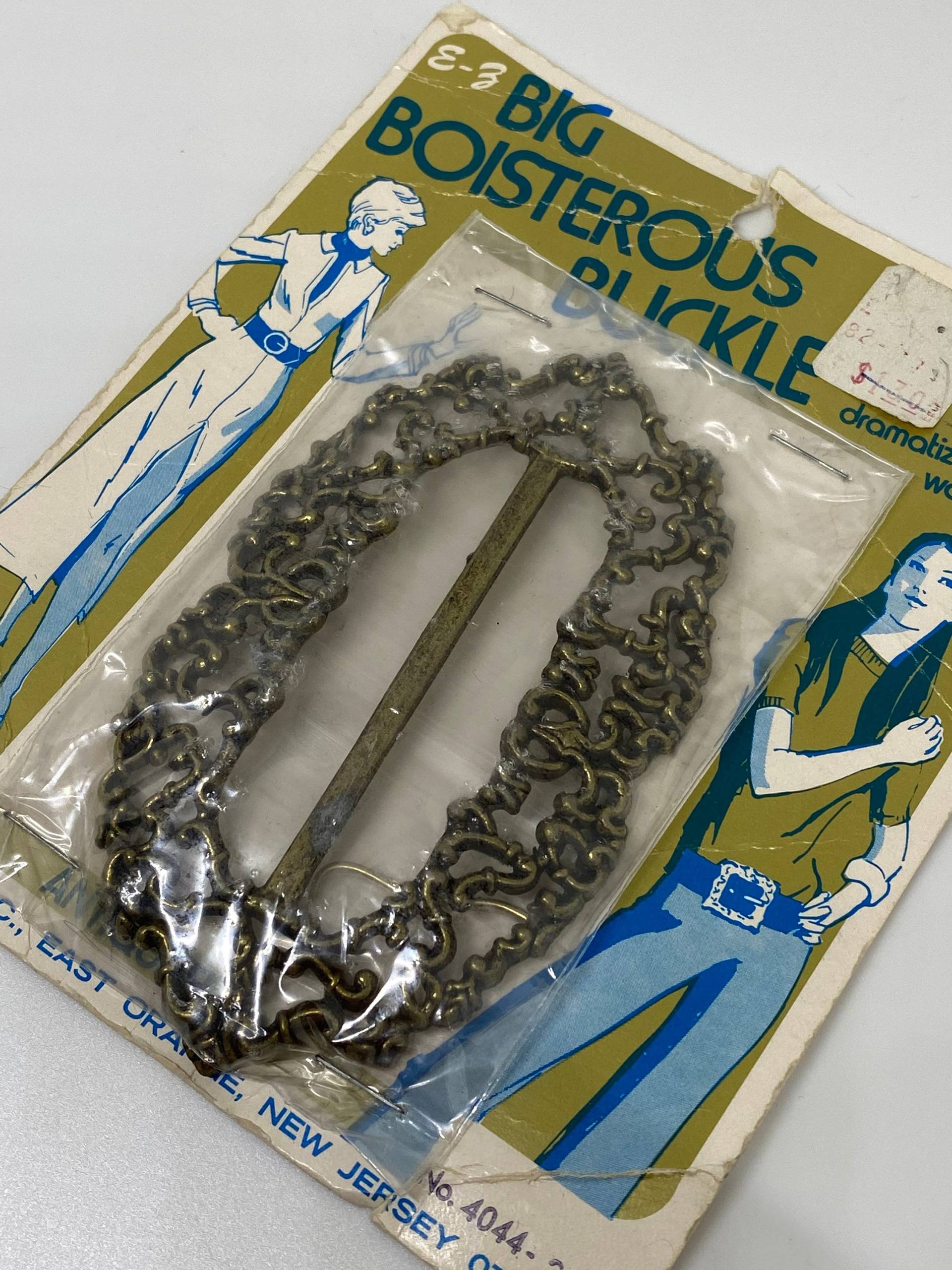 Vintage 70's Messing Gürtelschnalle | Noch in Verpackung/Von E-Z Buckle Inc von VintageRiverCity