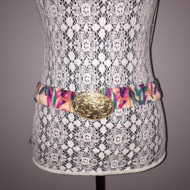 Vintage 80Er Jahre Blümchen Stretch Gürtel/Größe Small/Medium von VintageRiverCity