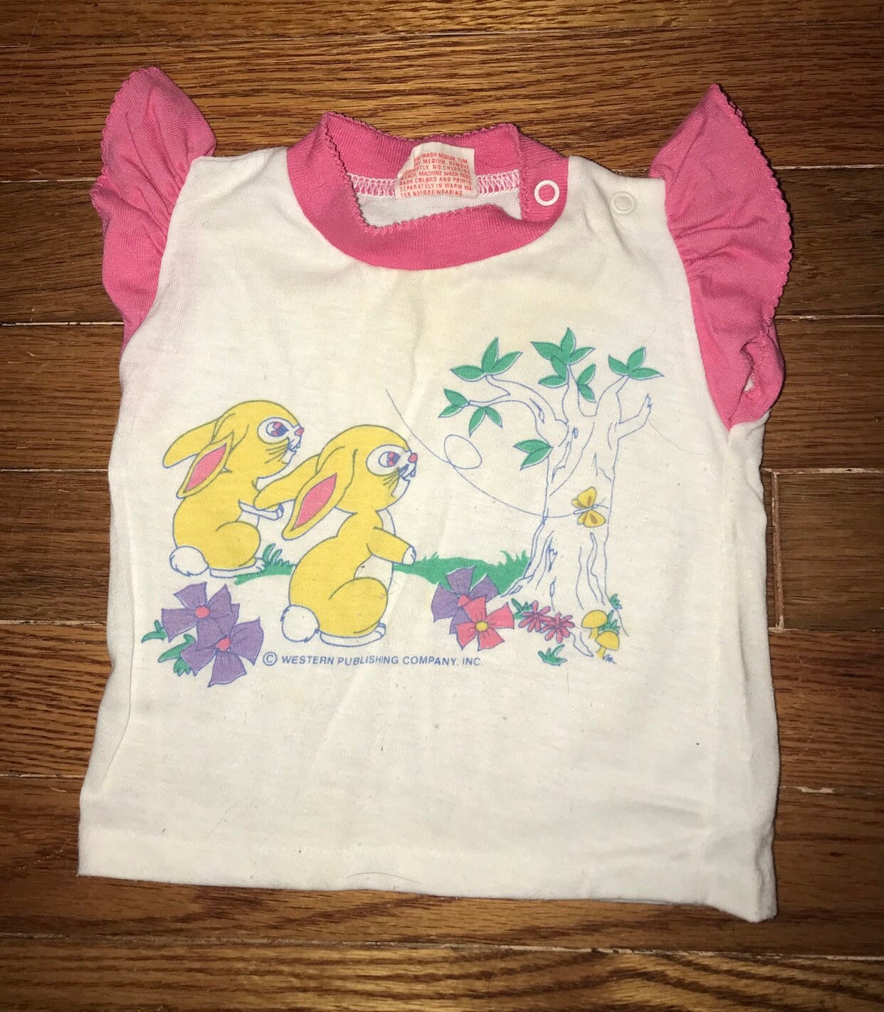 Vintage 80Er Jahre Shirt Mit Hasen/Größe 12 Monate Von Tog-A-Longs von VintageRiverCity