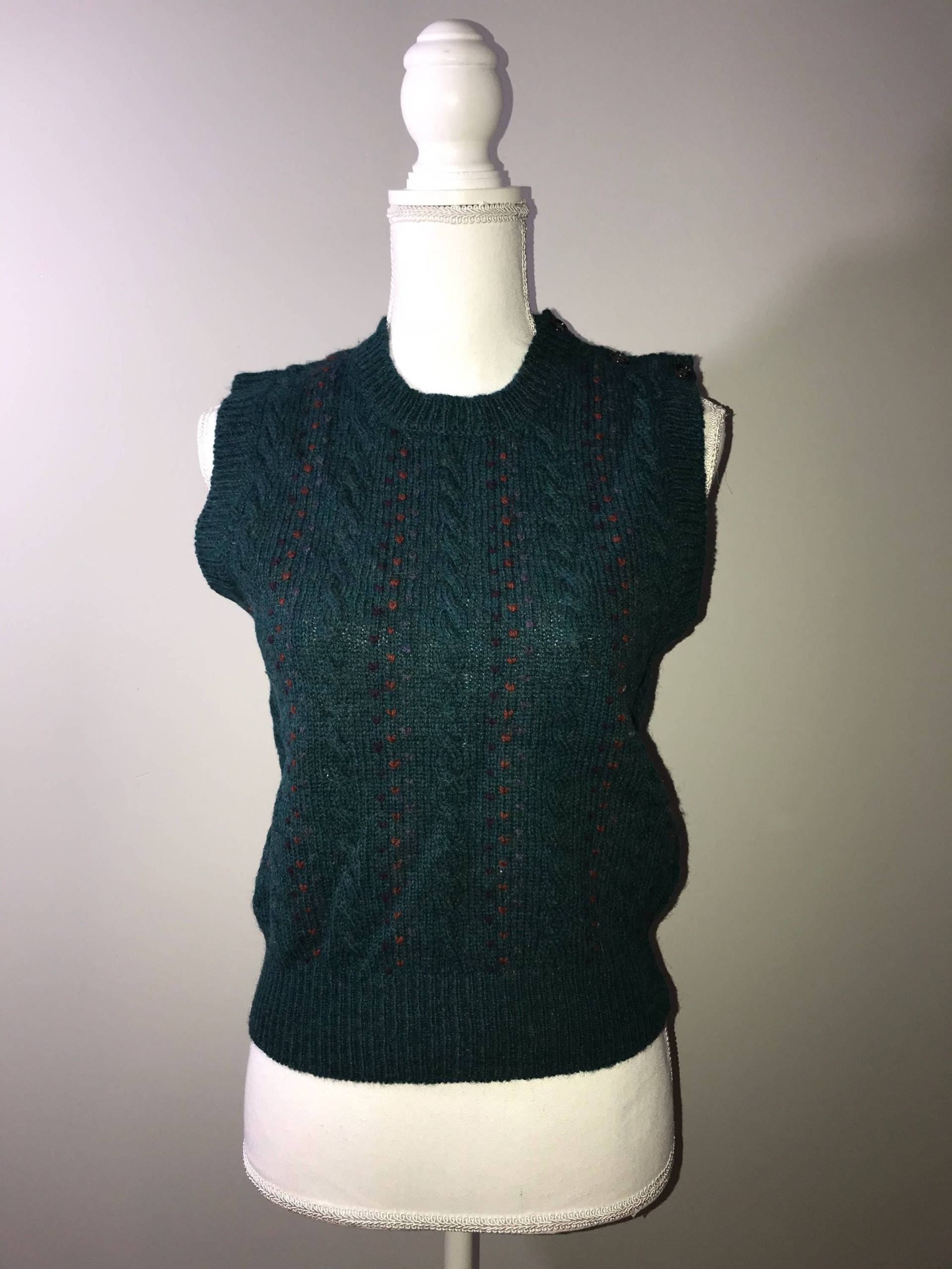 Vintage 80Er Jahre Teal Unisex Sweater Weste/Größe 34 Von Britches Of Georgetown von VintageRiverCity