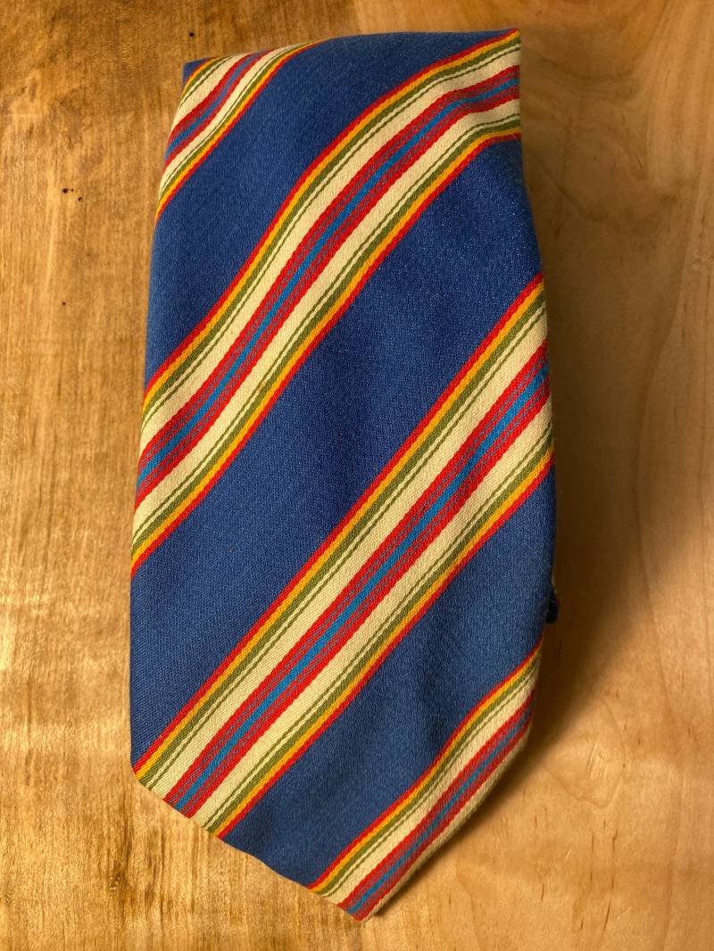 Vtg 70's Blue Stripe Krawatte/Von Regatta von VintageRiverCity