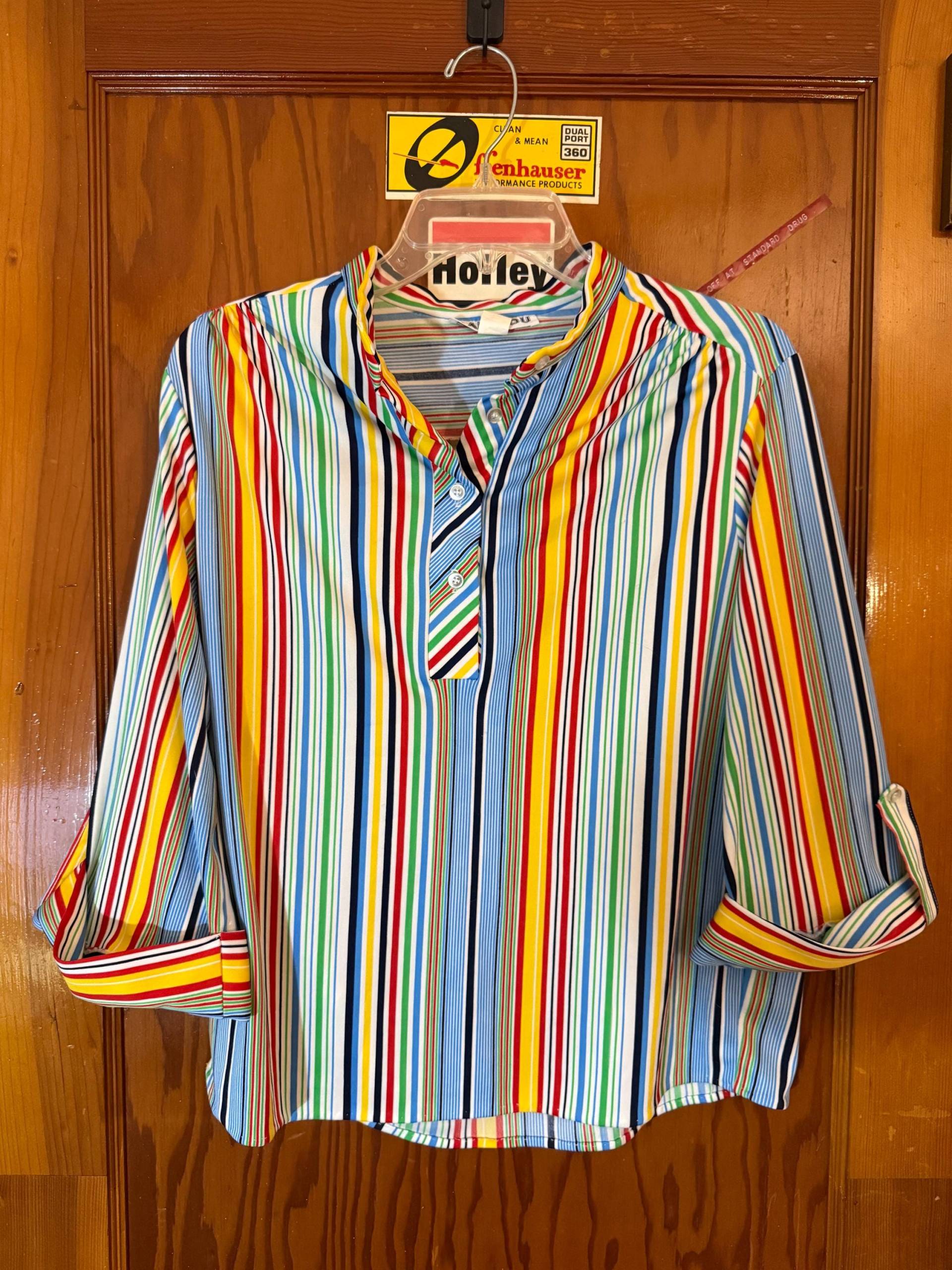 Vtg 70's Rainbow Striped Shirt/Größe L Von Caribou von VintageRiverCity