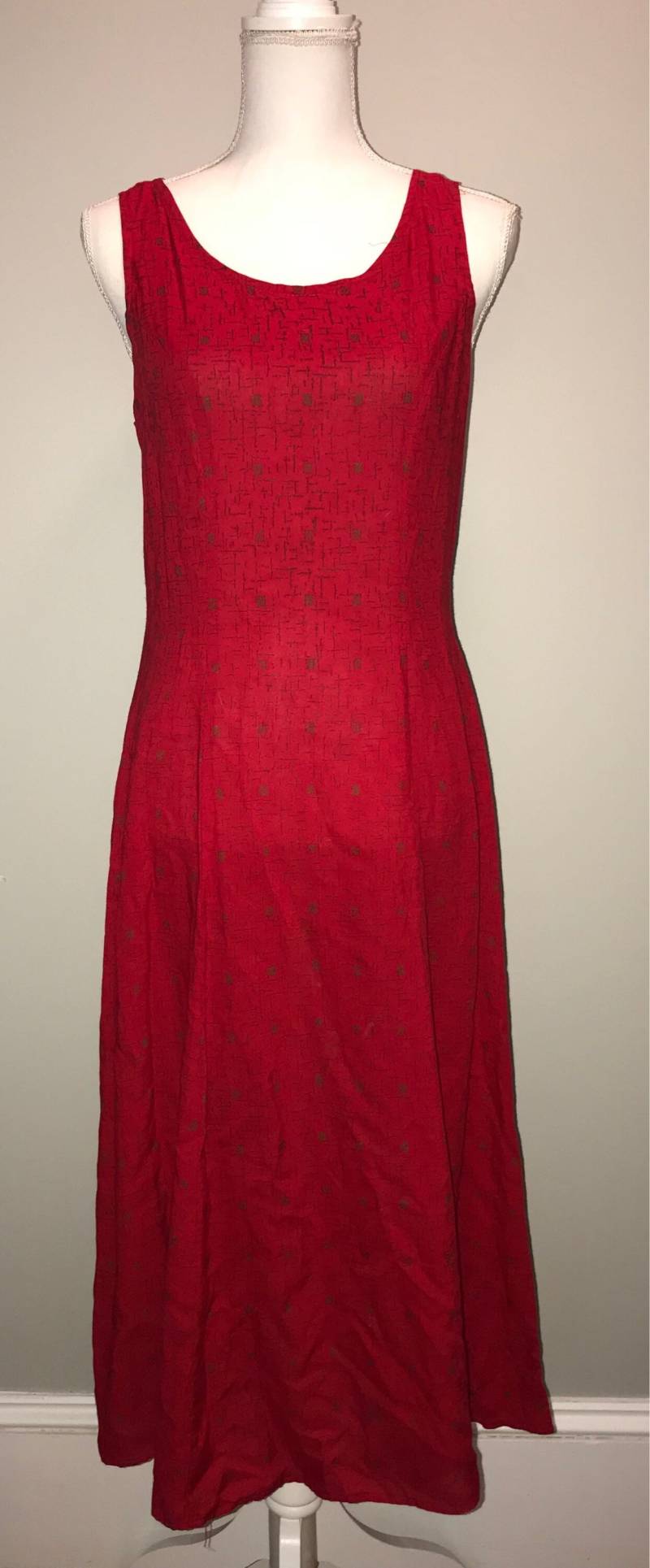 Vtg 90's Red Maxi/Größe 8P Ohne Etikett von VintageRiverCity