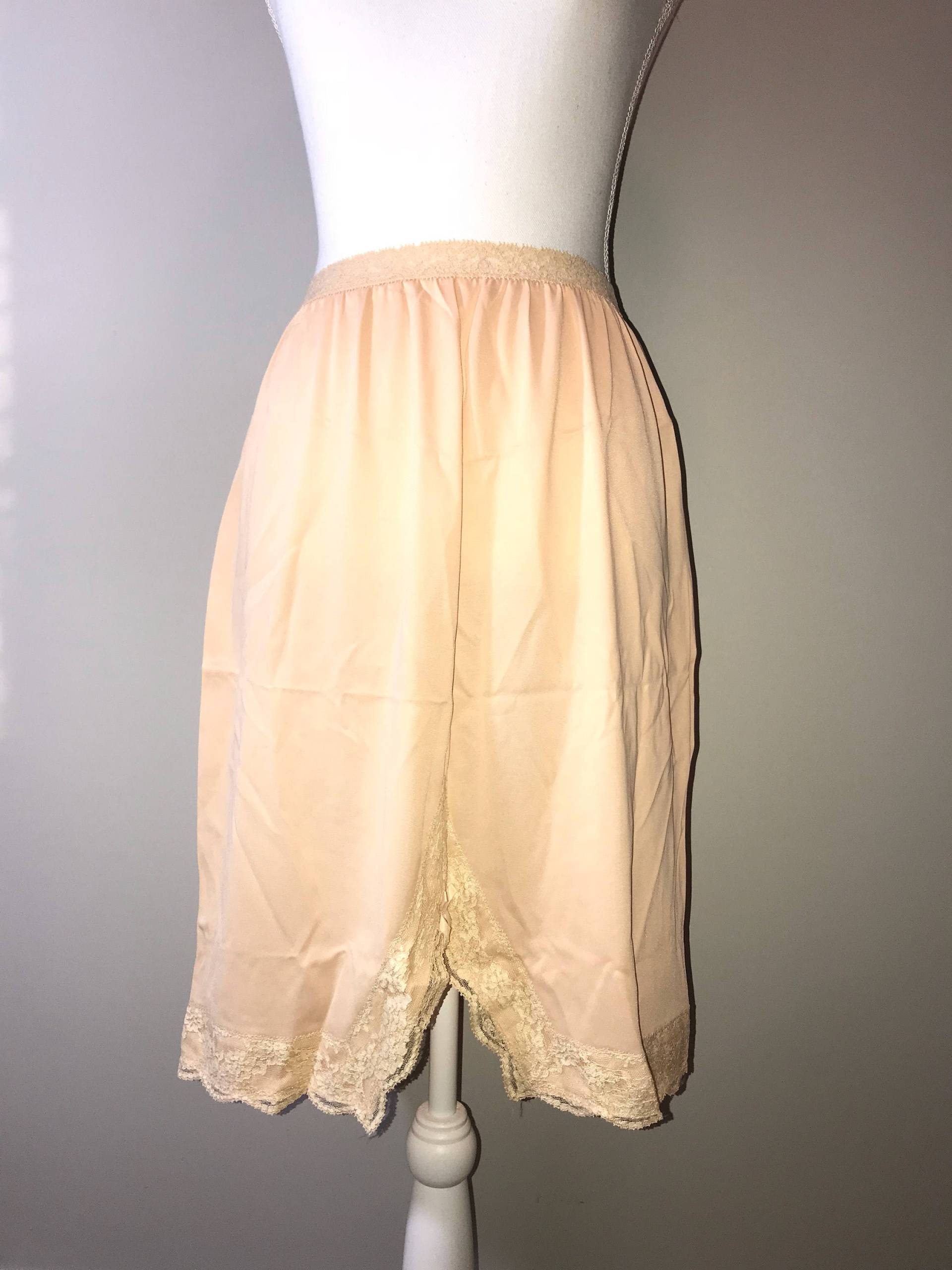 Vtg50's Apricot Knielanger Unterrock/Größe S/ Von Olga von VintageRiverCity