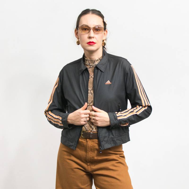 Adidas Jacke Vintage Y2K Braun Damen Gr. L von VintageShopGertrude